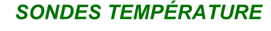 SONDES TEMPÉRATURE