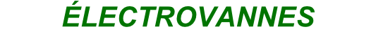 ÉLECTROVANNES