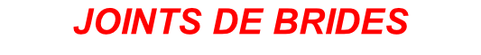 JOINTS DE BRIDES